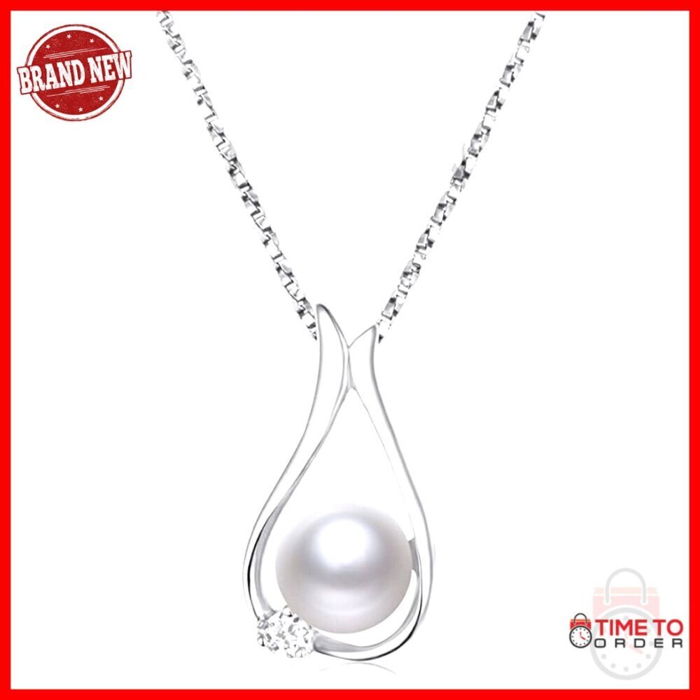 Pearl Pendant Necklace Fine Jewelry Elegant Classic Gift for Women